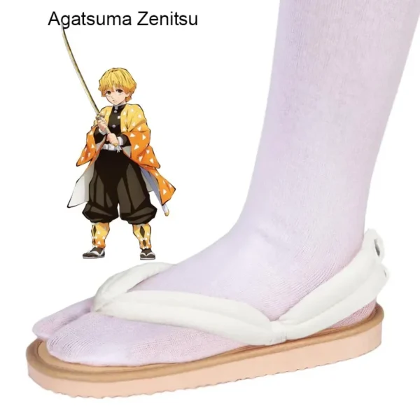 Hot Anime Demon Slayer Kimetsu No Yaiba Cosplay Accessories Kamado Nezuko Cosplay Clogs Kimono Flip-flops Geta Slippers Shoes - Image 23