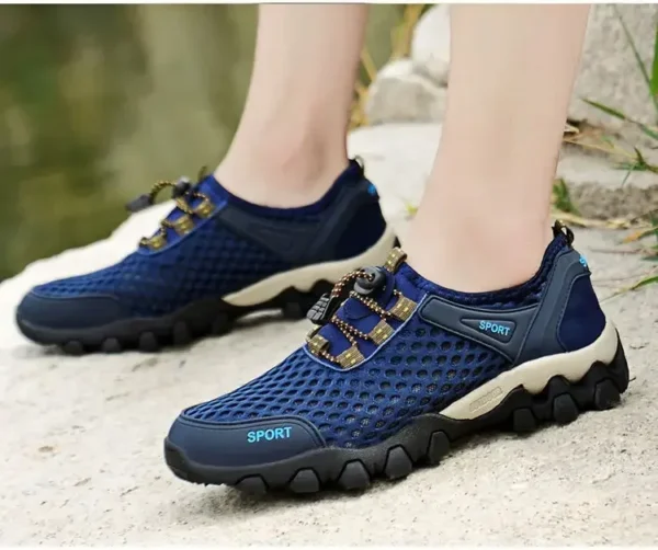 Men's Fishing Shoes Summer Casual Wading Shoes Thick-soled Non-slip Hiking Shoes for Men Breathable Tenis Barefoot Sneakers - Image 12