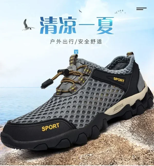Men's Fishing Shoes Summer Casual Wading Shoes Thick-soled Non-slip Hiking Shoes for Men Breathable Tenis Barefoot Sneakers - Image 18