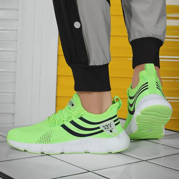 New Men's Sneakers Thick Sole Comfortable Casual Shoes Men Breathable Running Shoes Summer Man Tennis Shoes Large Size Men Shoe - Image 4