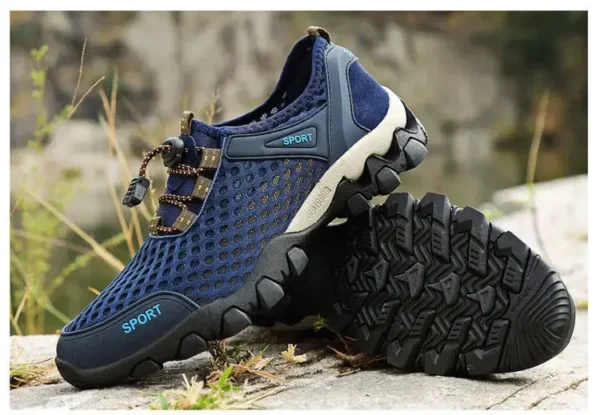 Men's Fishing Shoes Summer Casual Wading Shoes Thick-soled Non-slip Hiking Shoes for Men Breathable Tenis Barefoot Sneakers - Image 23