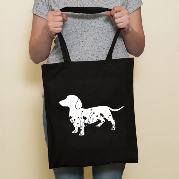Sausage Cute Pet Dog Printed Canvas Bag - Image 2