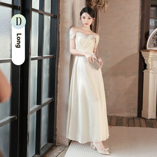 Summer Champagne Niche High-end Dress - Image 9