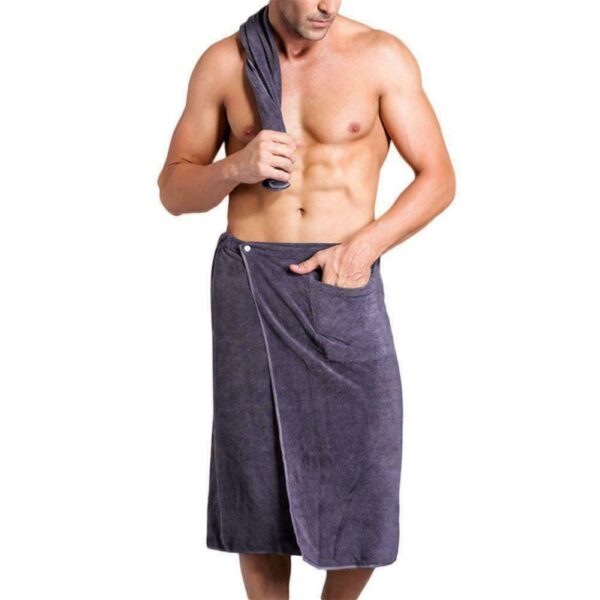 Men's bath towel bath skirt - Image 6