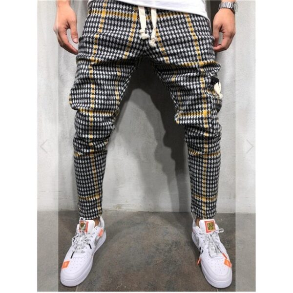 Autumn Pocket Pant Men Black Pants Male Trousers - Image 4