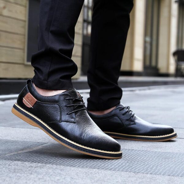 Large Size Leather Shoes Men 48 Leather British Shoes Men - Image 4