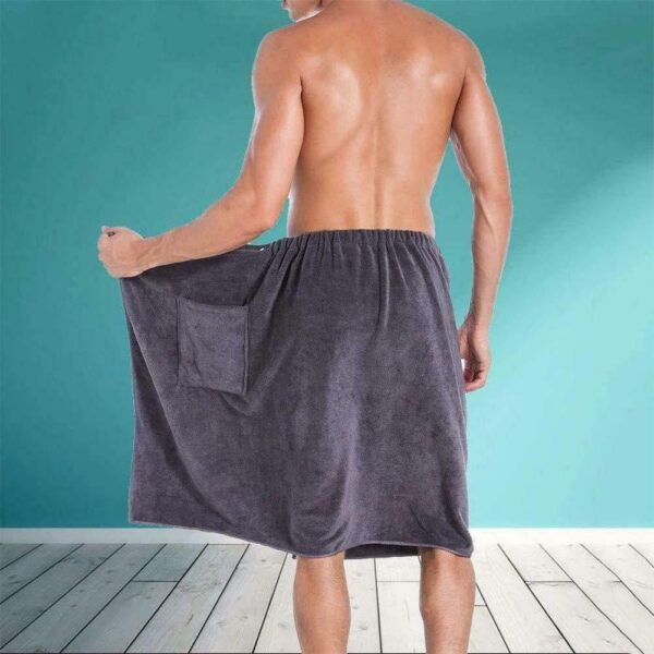 Men's bath towel bath skirt - Image 2