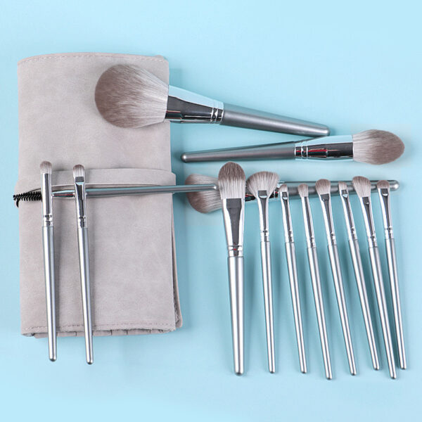 New 14 Piece Wooden Handle Makeup Brush Set Makeup Tools Makeup - Image 6
