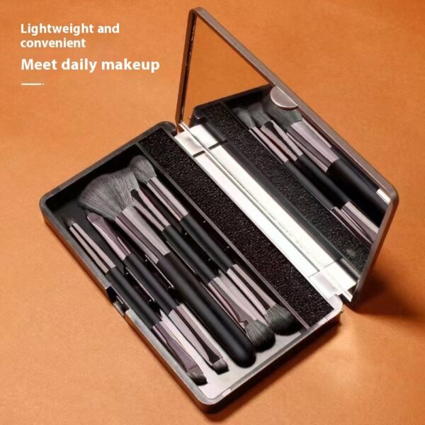 Makeup With Mirror Multifunctional Makeup Brush Suit - Image 5