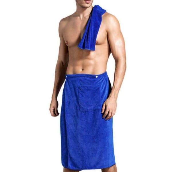 Men's bath towel bath skirt - Image 4