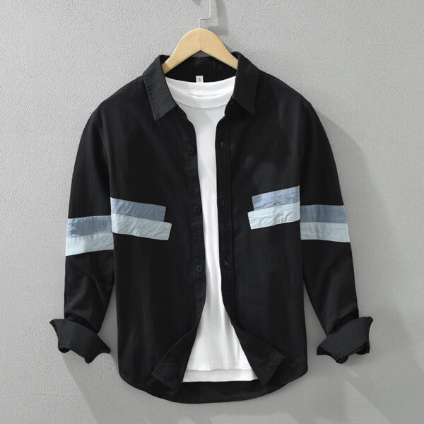 Men's Artistic Versatile Casual Loose Top Shirt - Image 7