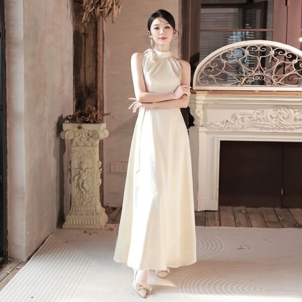 Summer Champagne Niche High-end Dress - Image 3