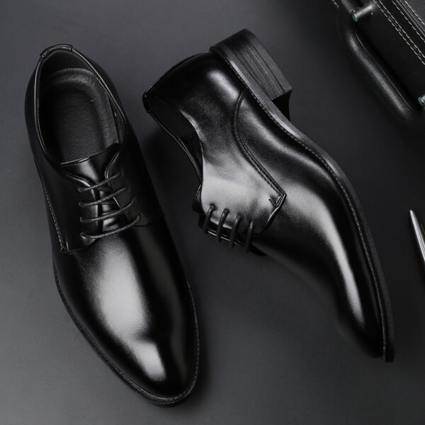 Four new shoes men's dress shoes black tie business men leather shoes factory direct code - Image 7