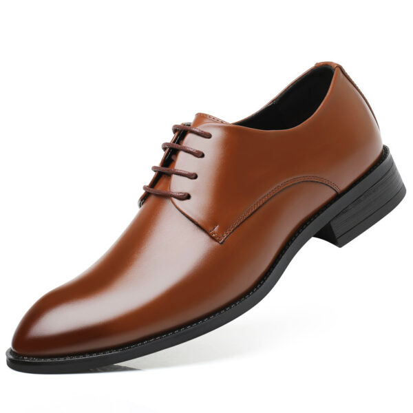 Four new shoes men's dress shoes black tie business men leather shoes factory direct code - Image 2