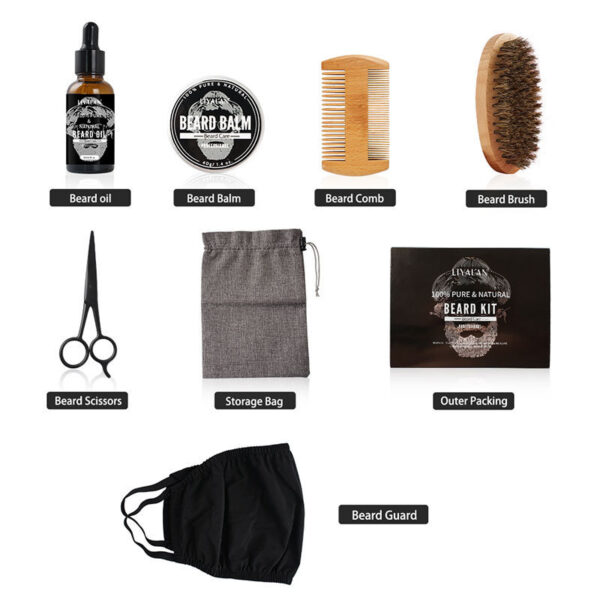Beard Growth Kit For Men Hair Enhancer Thicker Mustache Grooming - Image 2