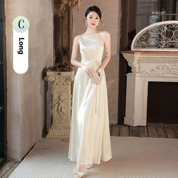 Summer Champagne Niche High-end Dress - Image 8