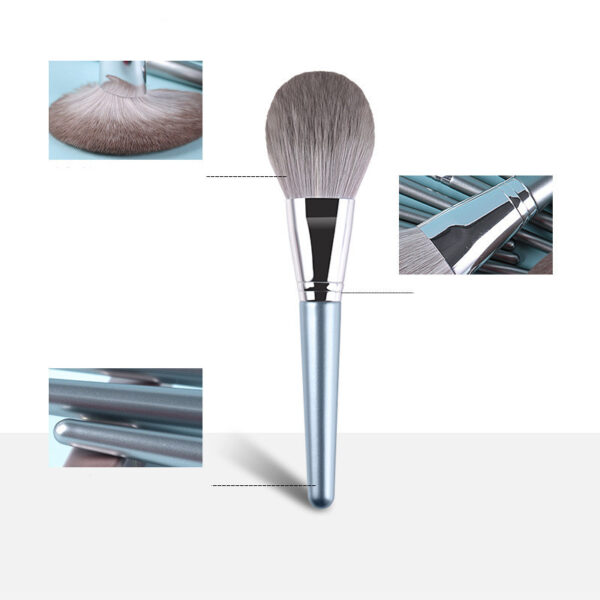 New 14 Piece Wooden Handle Makeup Brush Set Makeup Tools Makeup - Image 2