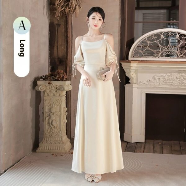 Summer Champagne Niche High-end Dress - Image 6