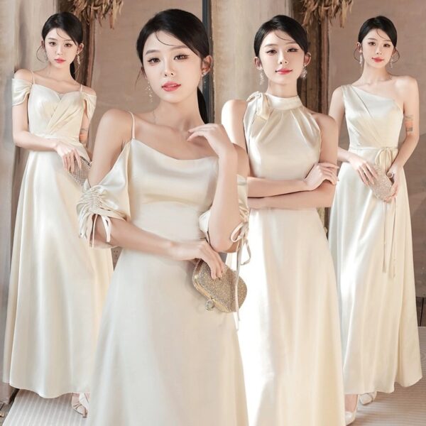 Summer Champagne Niche High-end Dress - Image 2