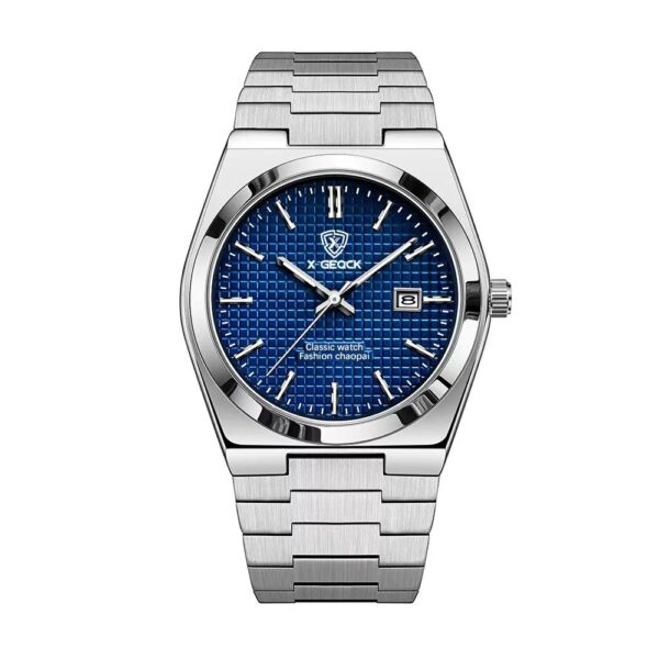 Men's Watch Quartz Simple Fashion Wrist Watch Steel Belt Waterproof Calendar Genuine Goods - Image 7