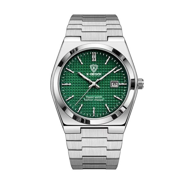 Men's Watch Quartz Simple Fashion Wrist Watch Steel Belt Waterproof Calendar Genuine Goods - Image 9
