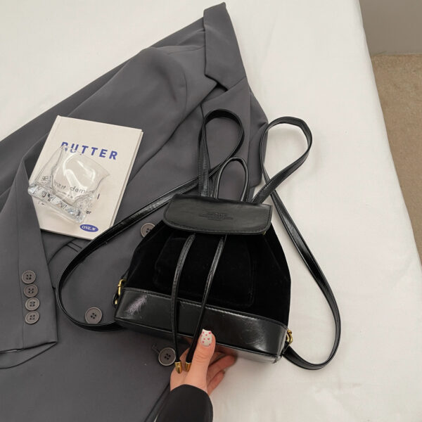 Autumn Winter Retro Suede Women's Backpack - Image 6