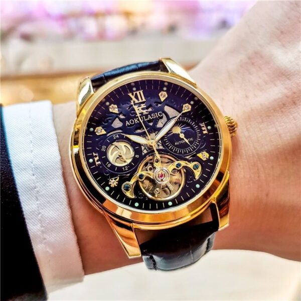 Automatic Mechanical Watch Vintage Men's Waterproof Luminous - Image 8