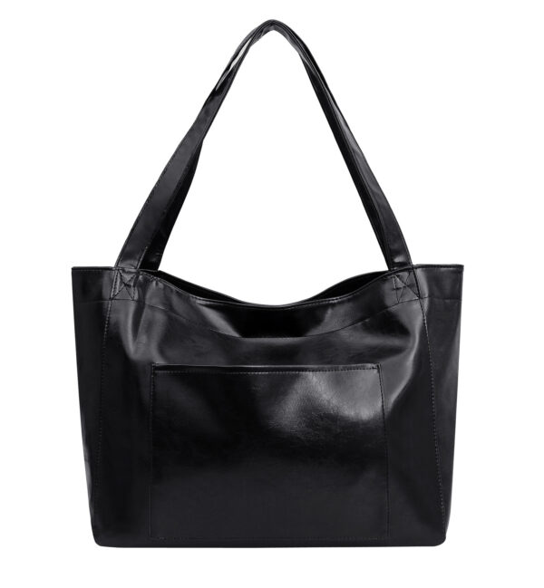 Soft Leather Retro Oil Waxed Leather Large Capacity Shoulder Bag - Image 7