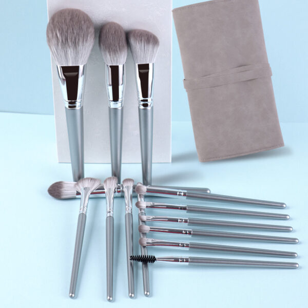 New 14 Piece Wooden Handle Makeup Brush Set Makeup Tools Makeup - Image 3
