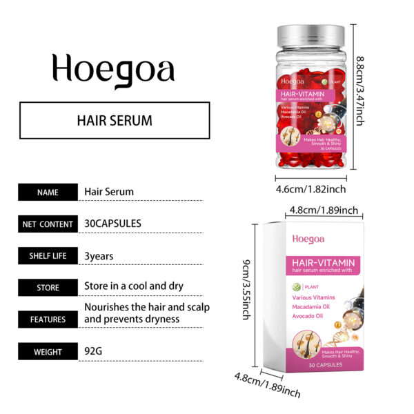 Hoegoa Hair Care Hair Care Hair Tail Hairy Dry Strong Hair Silk Glossy Smooth Hair Care - Image 4