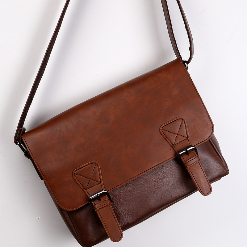 Men’s Fashion Unique One-shoulder Vintage Satchel