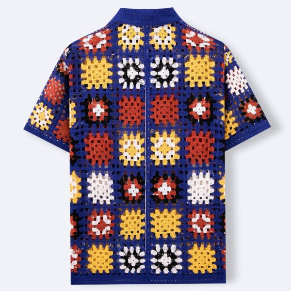 Hand Crocheting Knitwear Hollow Shirt - Image 4
