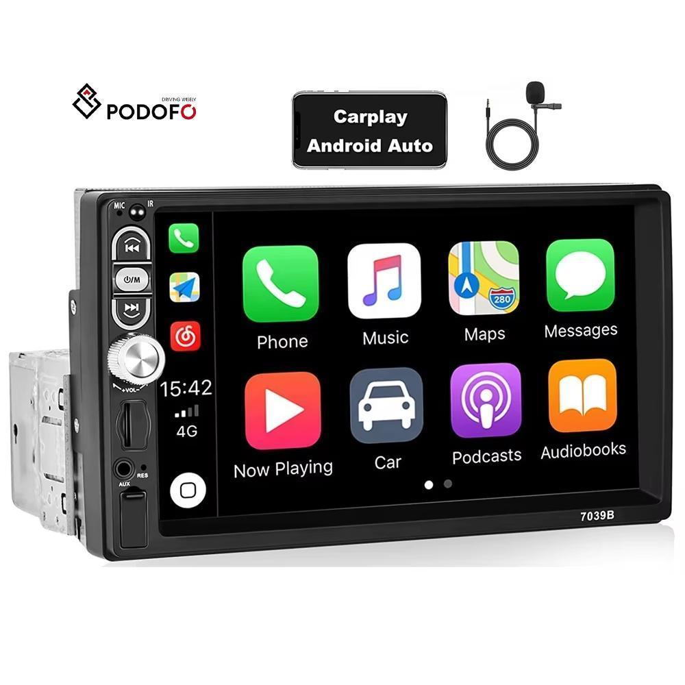 7-inch Single-din Car Stereo, Single-din Car Radio And MP5 Player Supporting Carplay, Android Auto