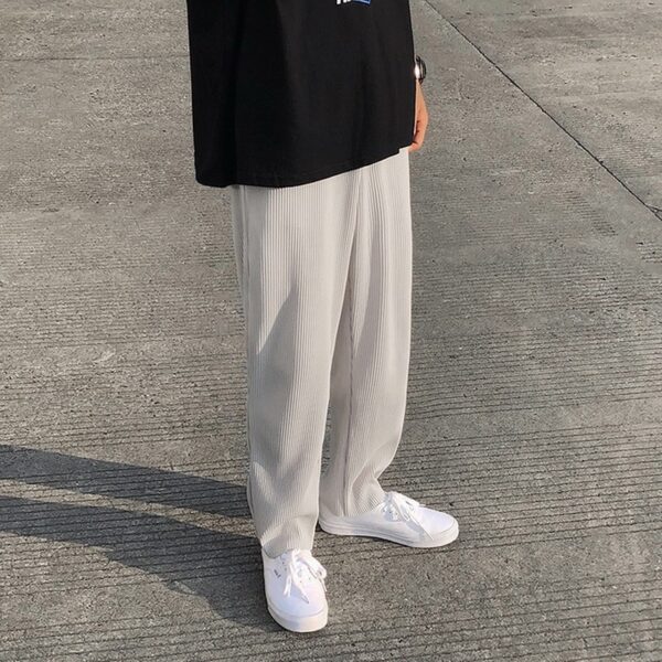 Mens Loose Pleated Fashion And Comfort Pants - Image 5