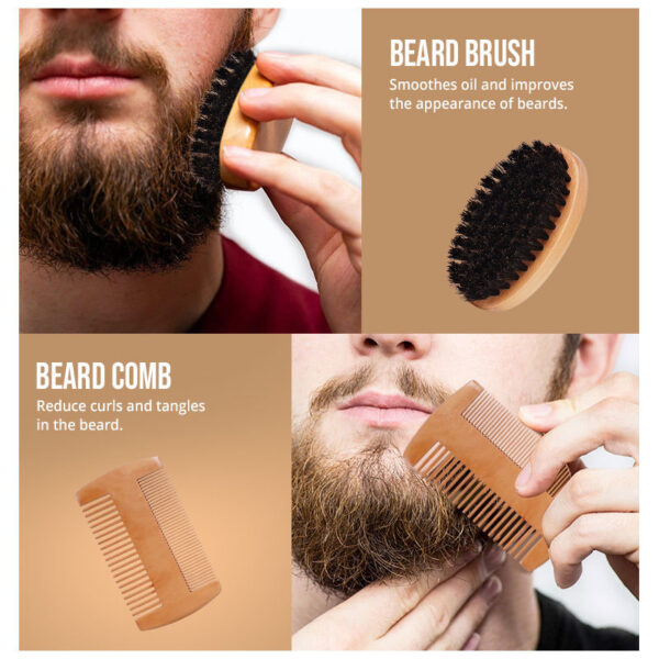 Beard Growth Kit For Men Hair Enhancer Thicker Mustache Grooming - Image 5