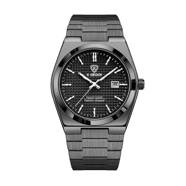 Men's Watch Quartz Simple Fashion Wrist Watch Steel Belt Waterproof Calendar Genuine Goods - Image 10