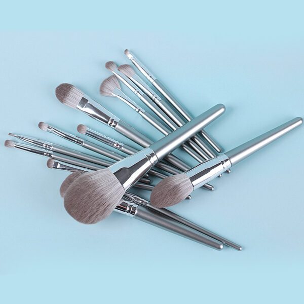 New 14 Piece Wooden Handle Makeup Brush Set Makeup Tools Makeup - Image 5