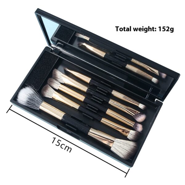 Makeup With Mirror Multifunctional Makeup Brush Suit - Image 8
