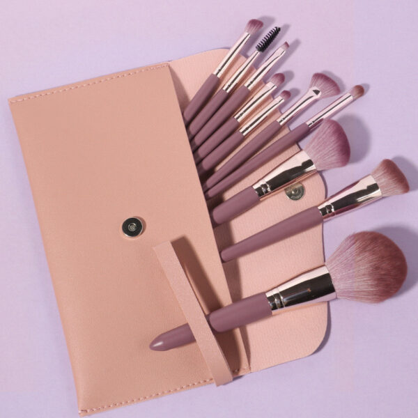 New 14 Piece Wooden Handle Makeup Brush Set Makeup Tools Makeup - Image 8