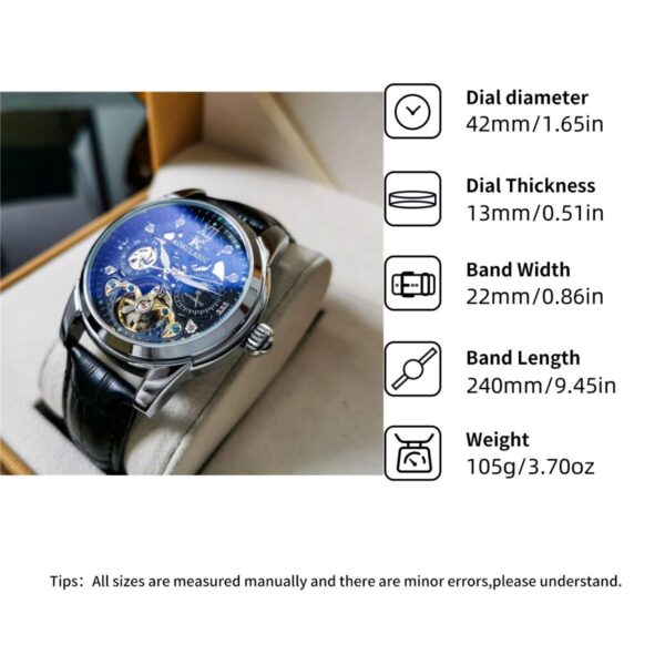 Automatic Mechanical Watch Vintage Men's Waterproof Luminous - Image 5