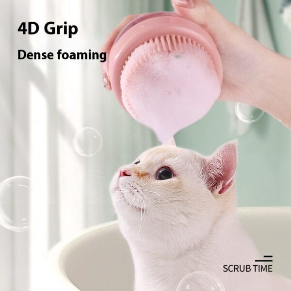 Pet Bath Silicone Bath Brush - Image 3