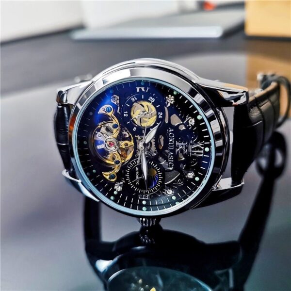 Automatic Mechanical Watch Vintage Men's Waterproof Luminous - Image 4